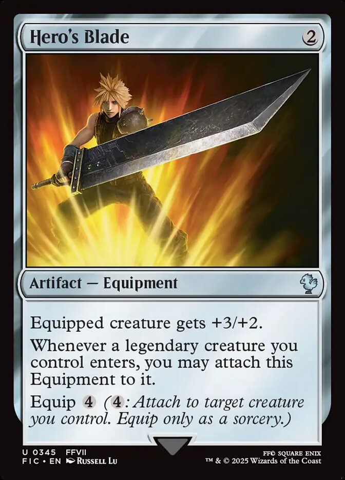 Hero's Blade card front