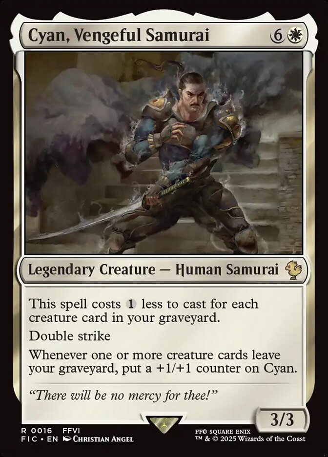 Cyan, Vengeful Samurai card front