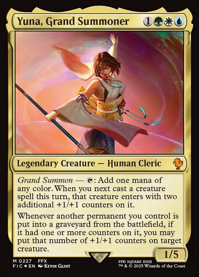 Yuna, Grand Summoner card front