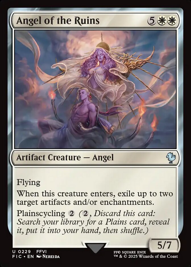 Angel of the Ruins card front