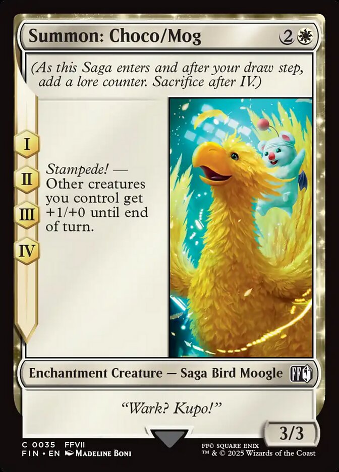 Summon: Choco/Mog card front