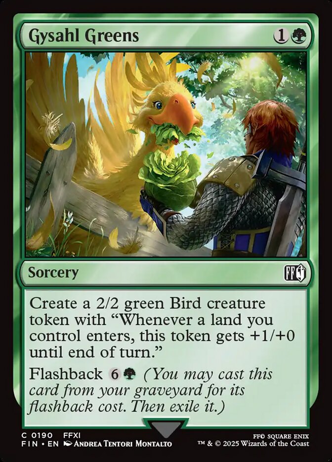 Gysahl Greens card front