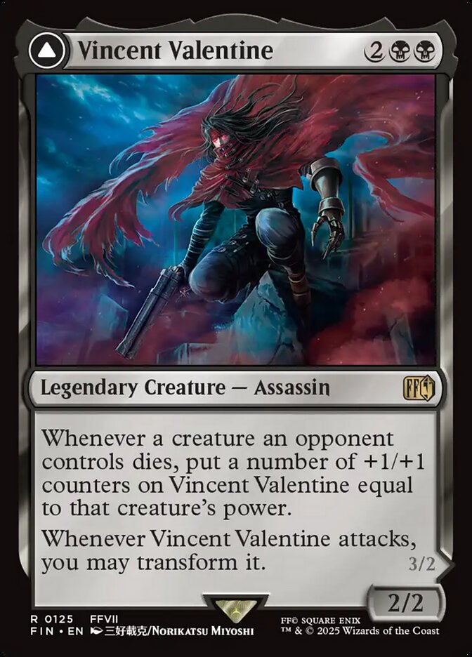 Vincent Valentine card front