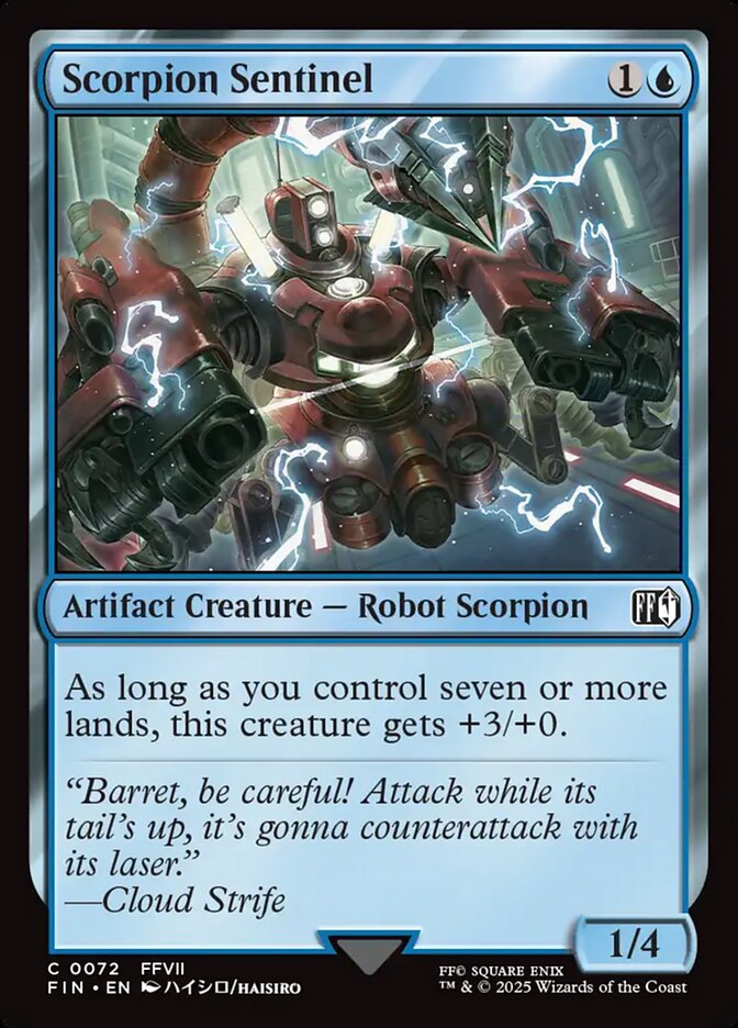 Scorpion Sentinel card front