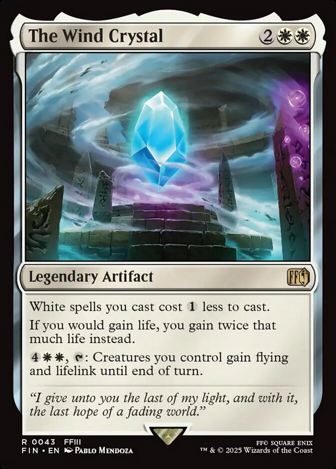 The Wind Crystal card front