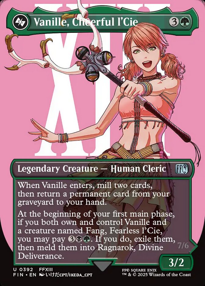 Vanille, Cheerful l'Cie card front