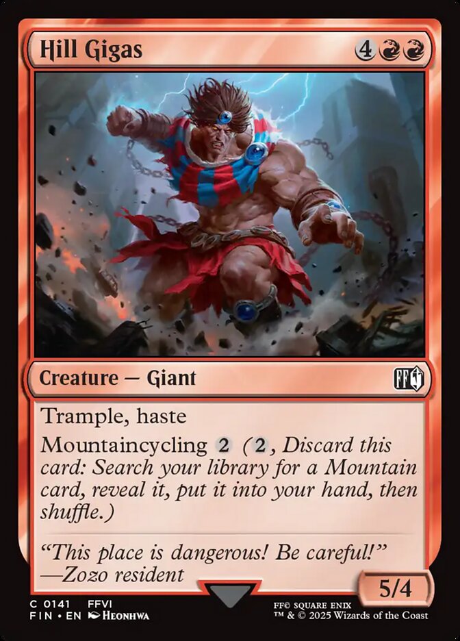 Hill Gigas card front