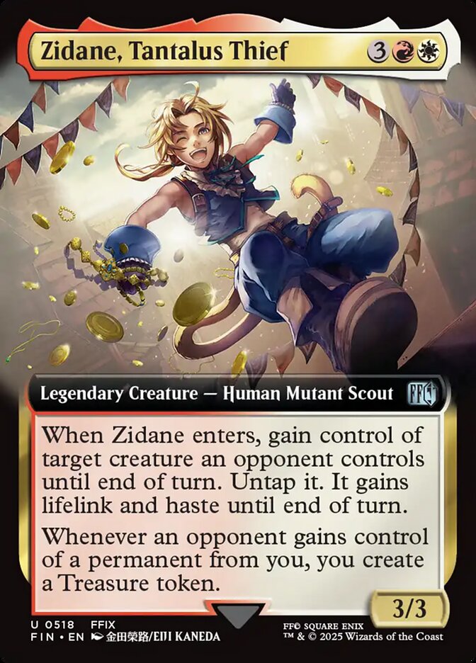 Zidane, Tantalus Thief card front