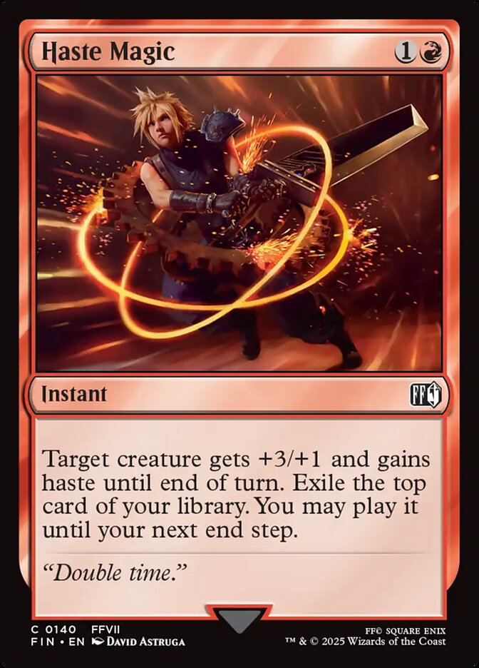 Haste Magic card front