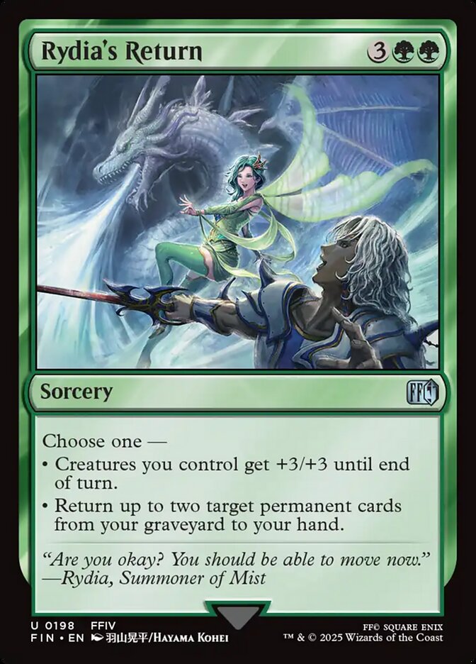 Rydia's Return card front