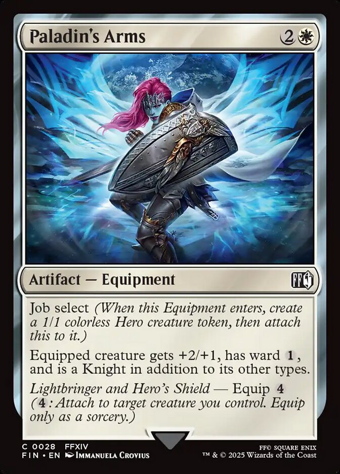 Paladin's Arms card front