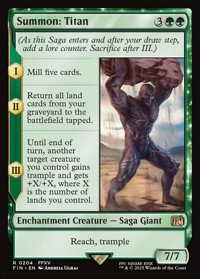 Summon: Titan card front