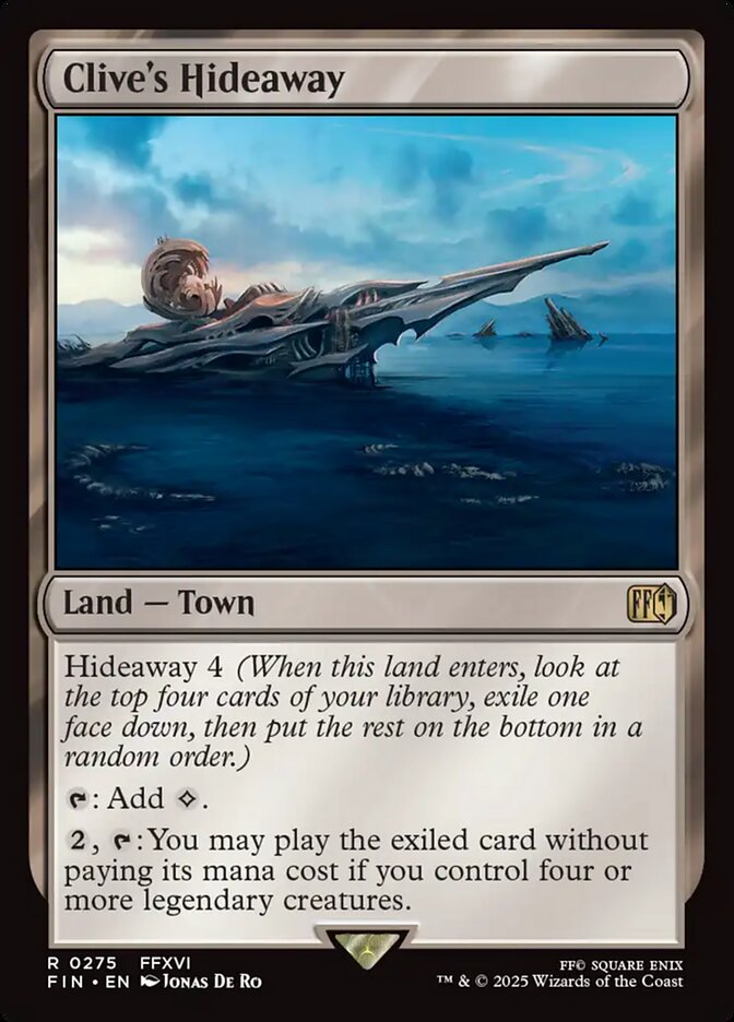 Clive's Hideaway card front
