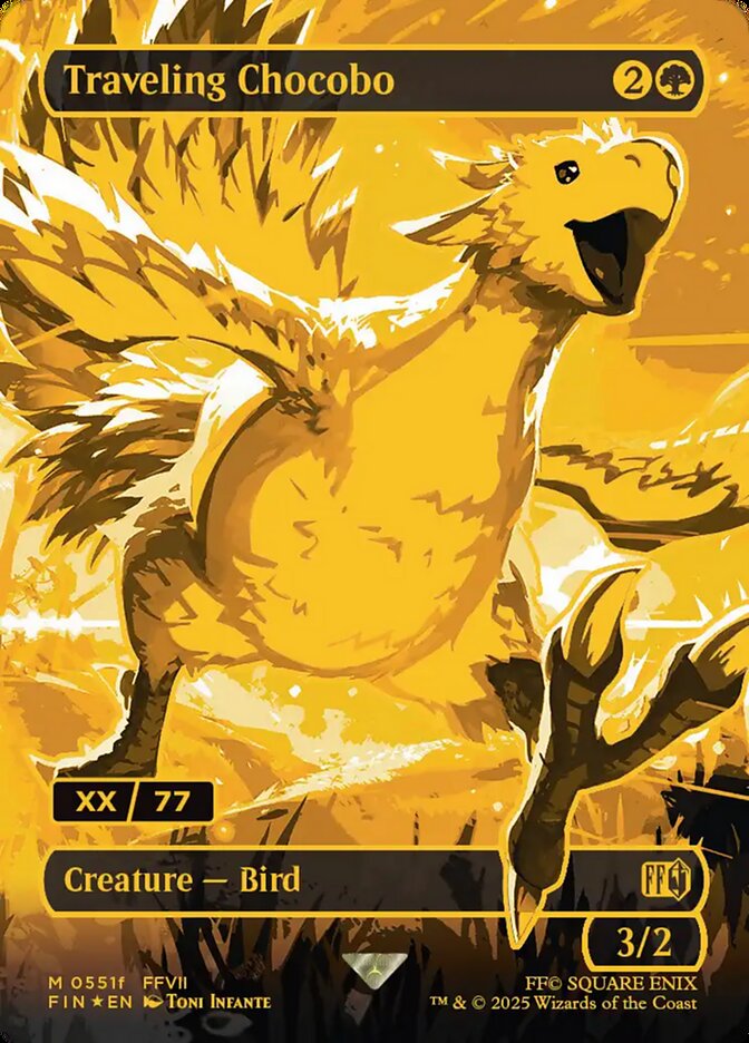 Traveling Chocobo card front