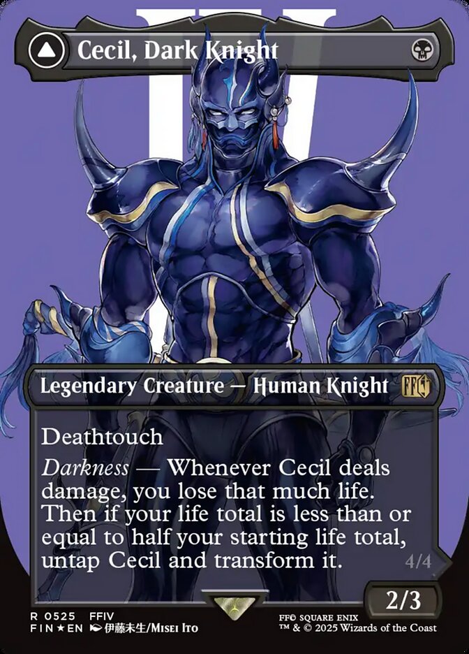 Cecil, Dark Knight card front