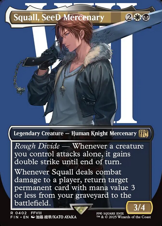 Squall, SeeD Mercenary card front