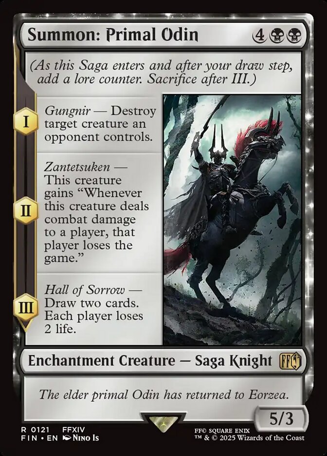 Summon: Primal Odin card front