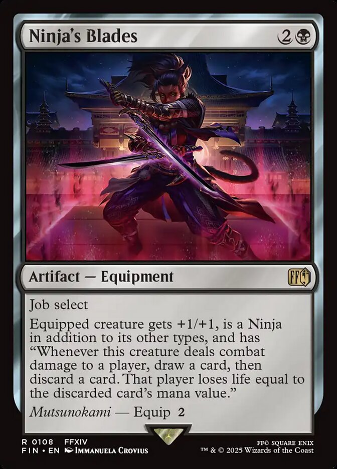 Ninja's Blades card front