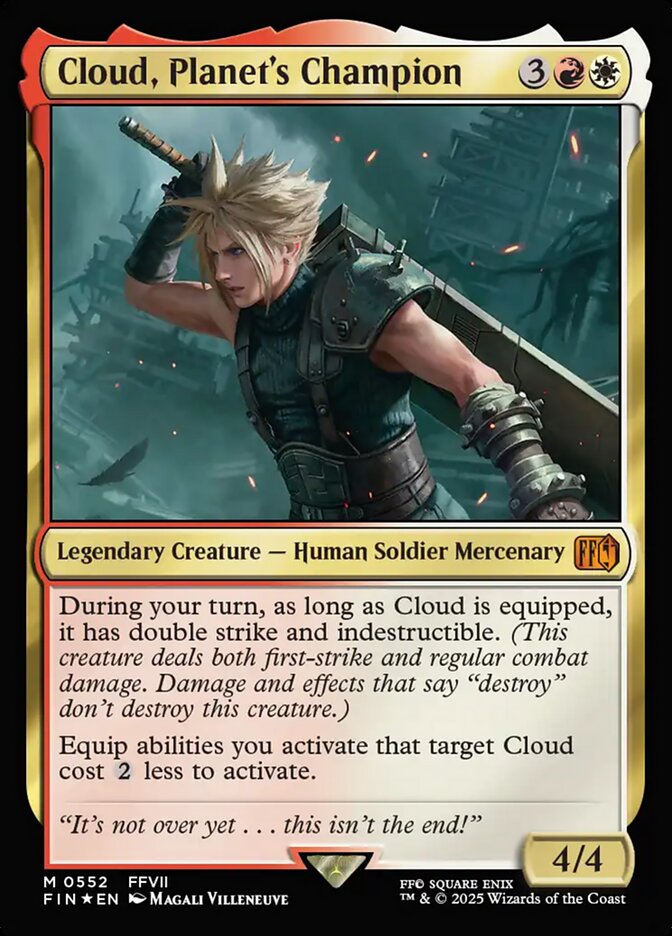 Cloud, Planet's Champion card front
