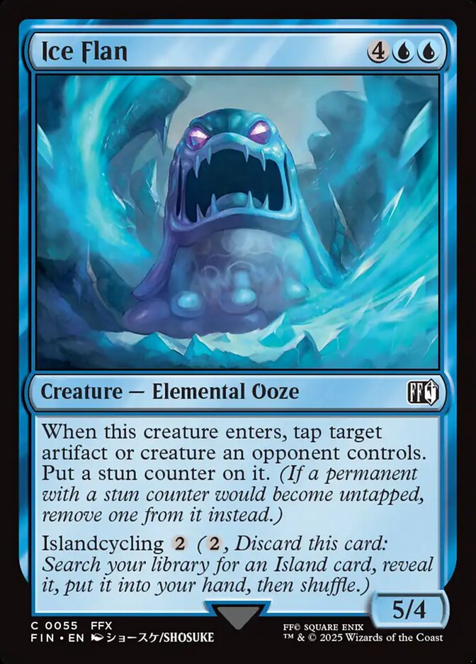 Ice Flan card front