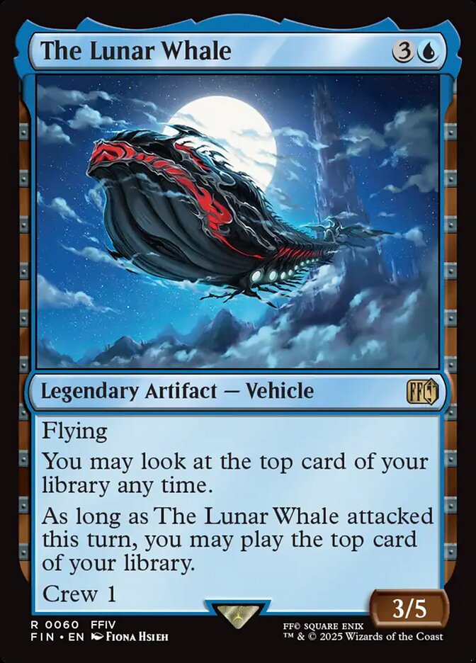 The Lunar Whale card front