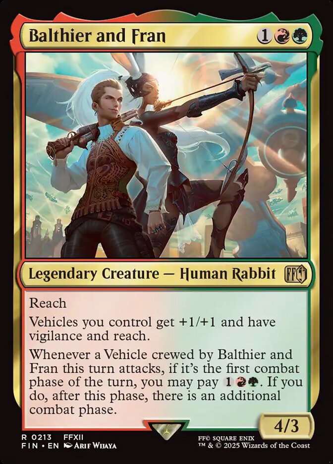 Balthier and Fran card front