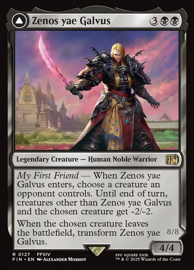 Zenos yae Galvus card front
