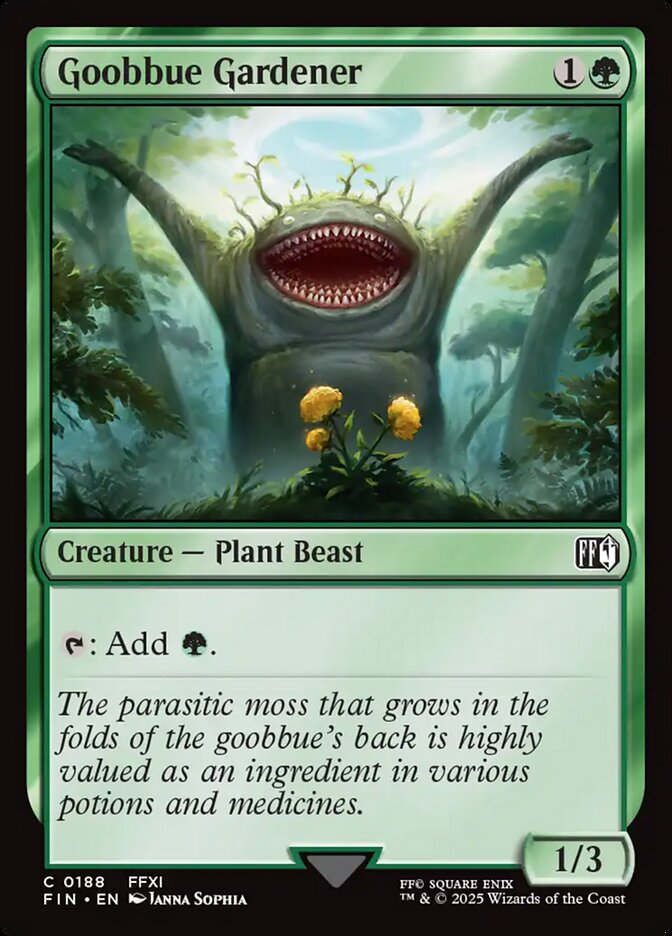 Goobbue Gardener card front