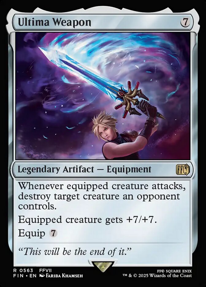 Ultima Weapon card front