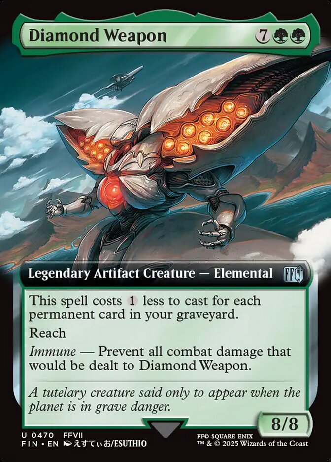 Diamond Weapon card front
