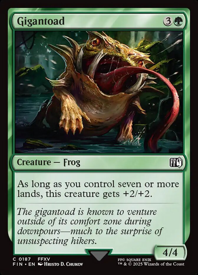 Gigantoad card front