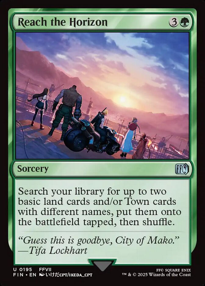 Reach the Horizon card front