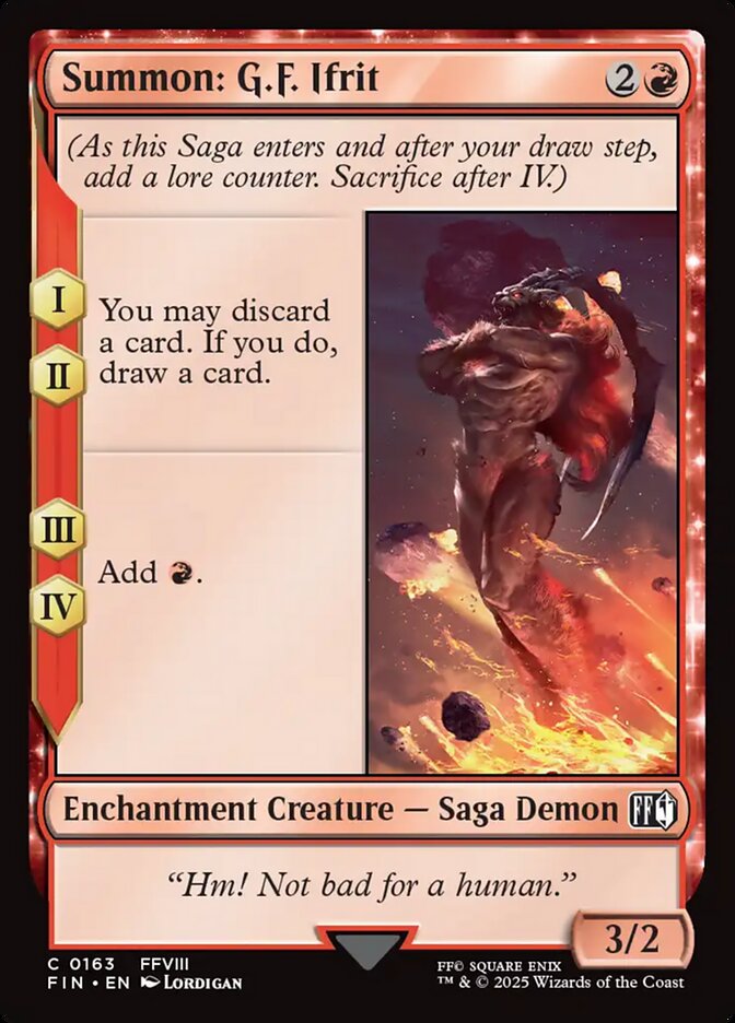 Summon: G.F. Ifrit card front
