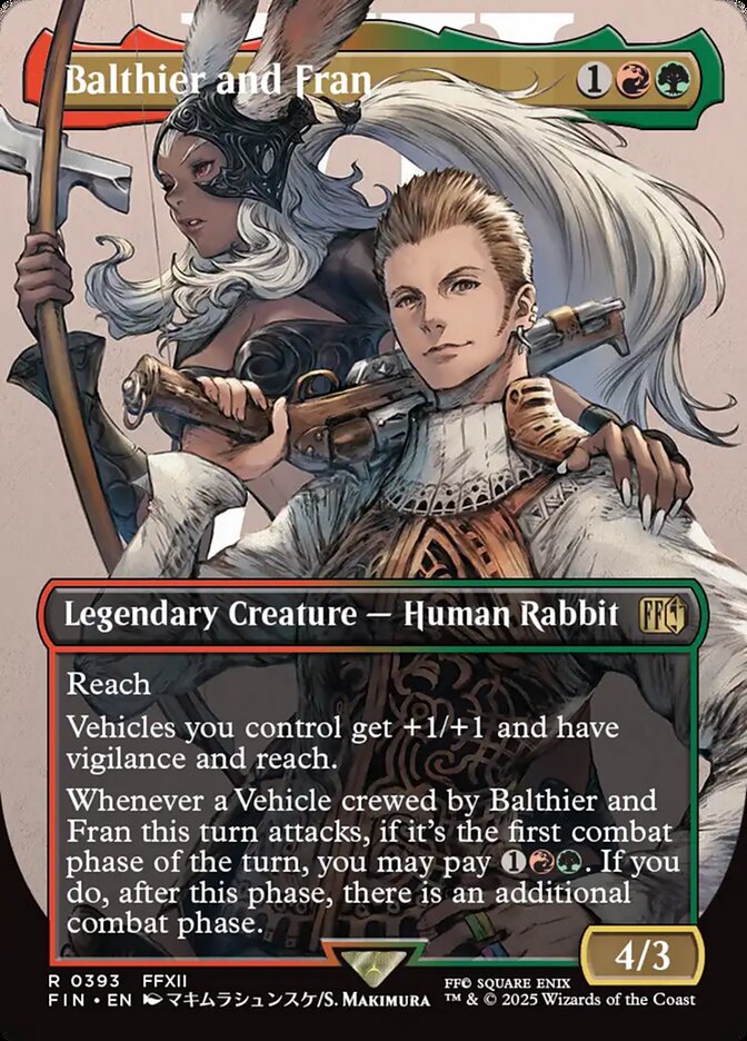 Balthier and Fran card front