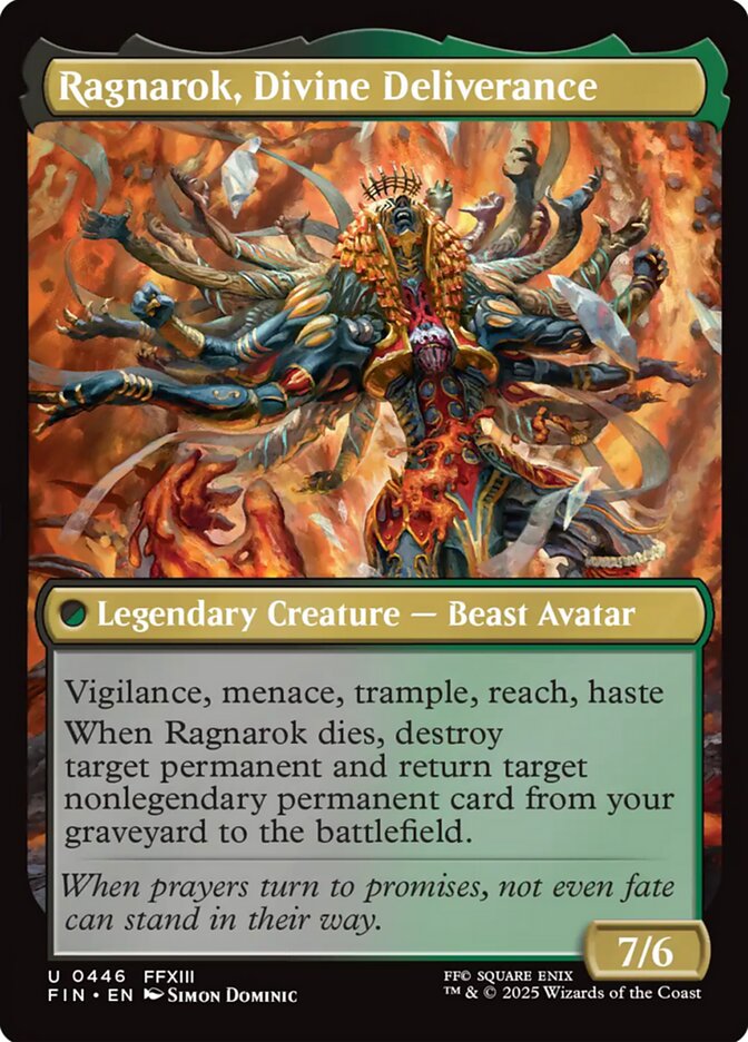 Ragnarok, Divine Deliverance card front