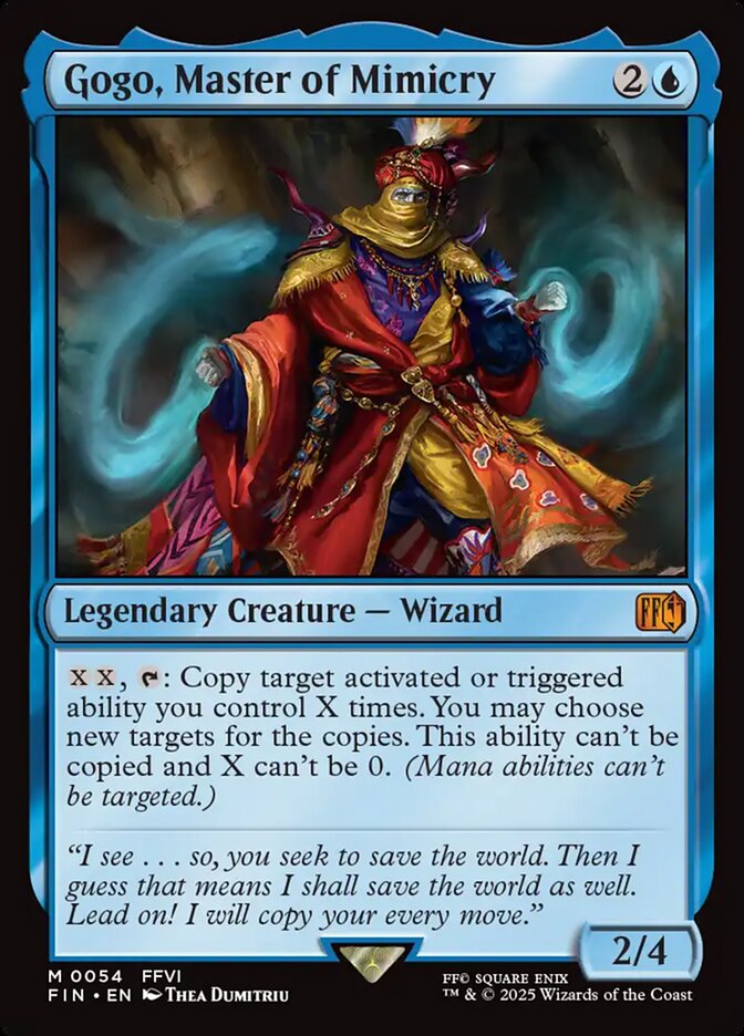 Gogo, Master of Mimicry card front