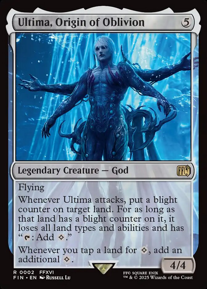Ultima, Origin of Oblivion card front