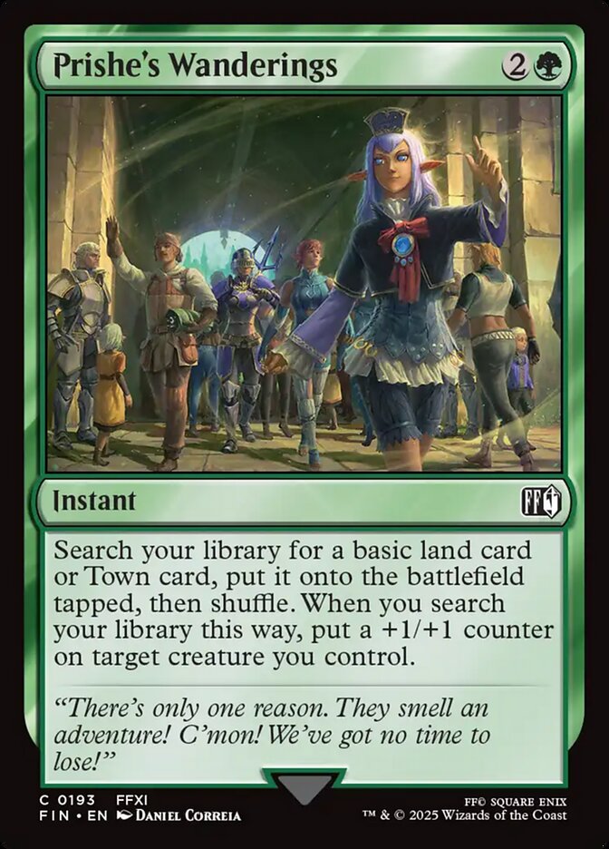 Prishe's Wanderings card front