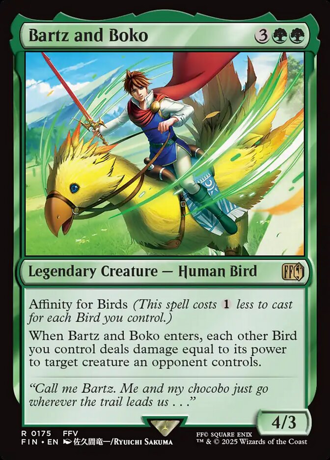Bartz and Boko card front