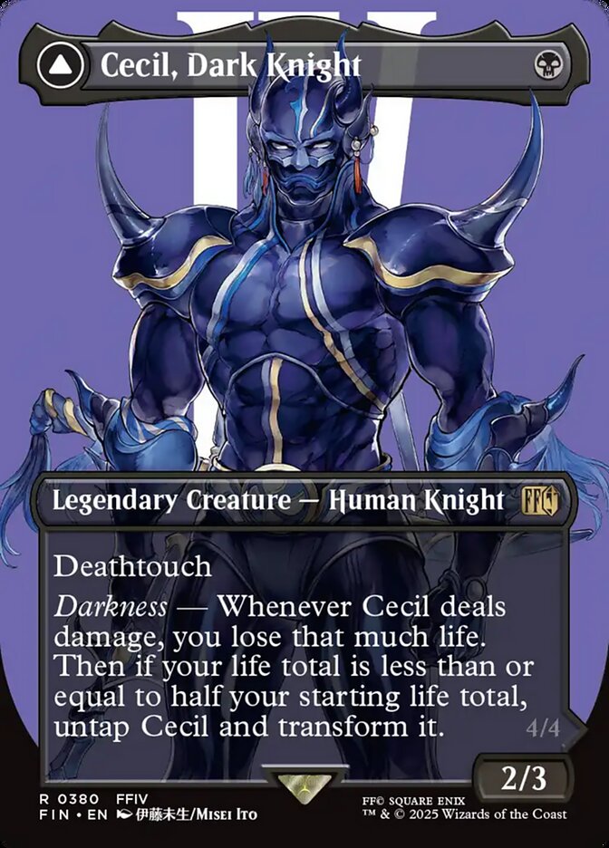 Cecil, Dark Knight card front