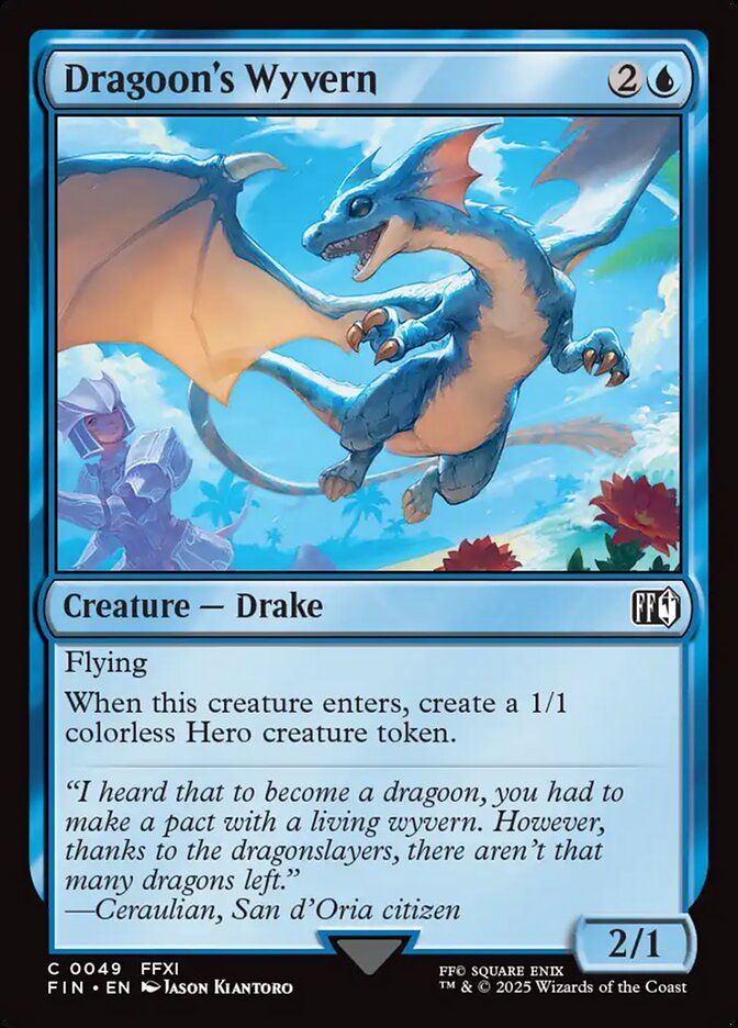 Dragoon's Wyvern card front
