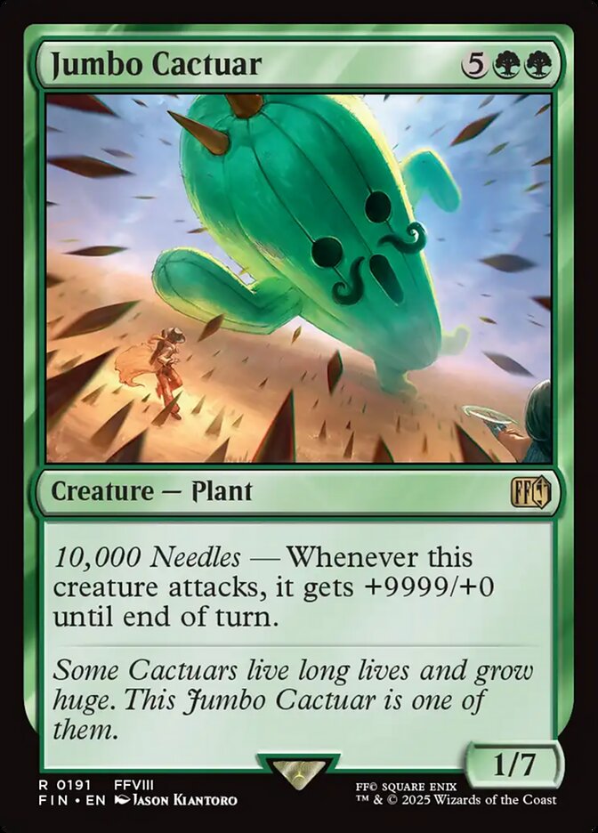 Jumbo Cactuar card front