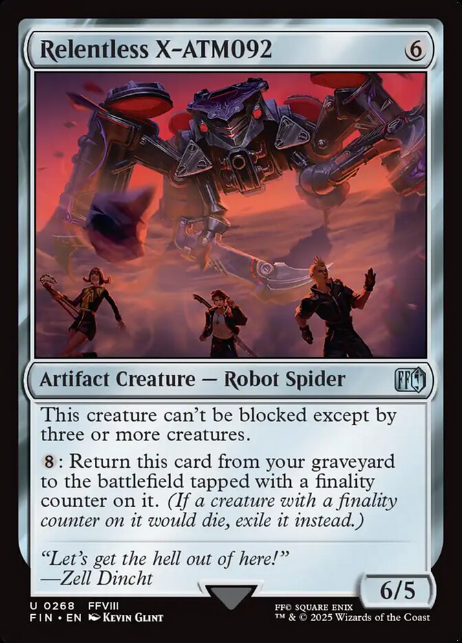 Relentless X-ATM092 card front