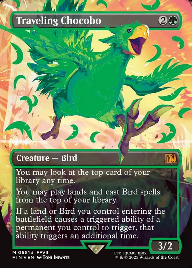 Traveling Chocobo card front