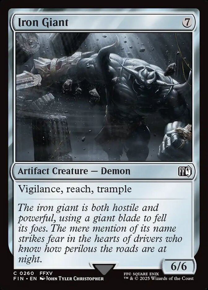 Iron Giant card front