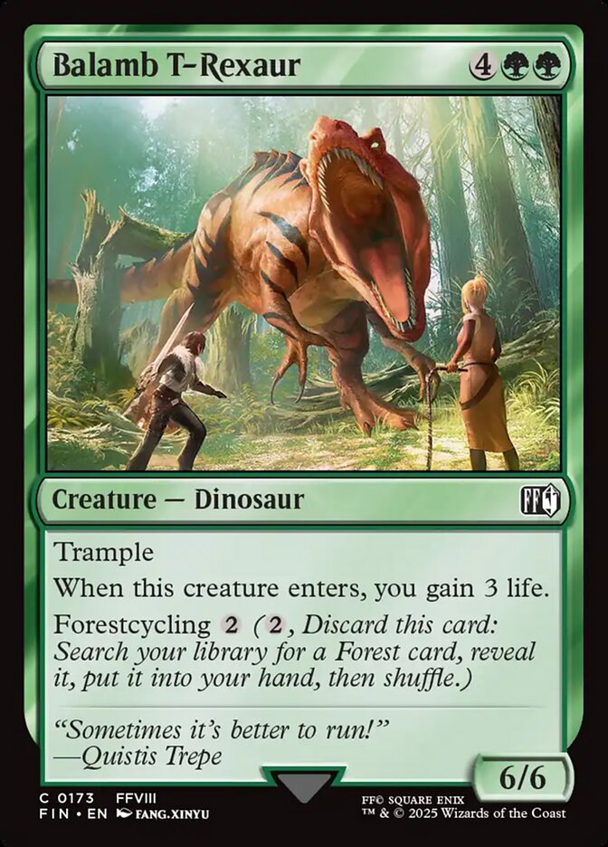 Balamb T-Rexaur card front