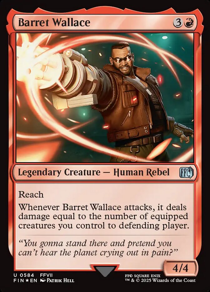 Barret Wallace card front