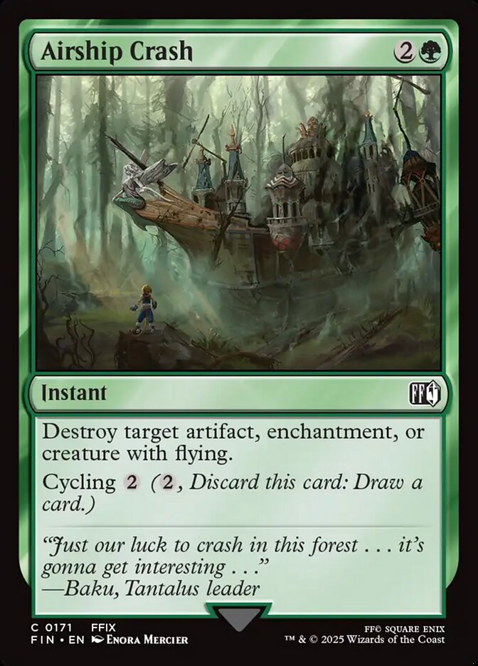 Airship Crash card front