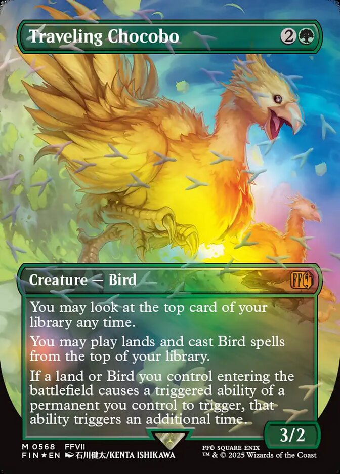 Traveling Chocobo card front