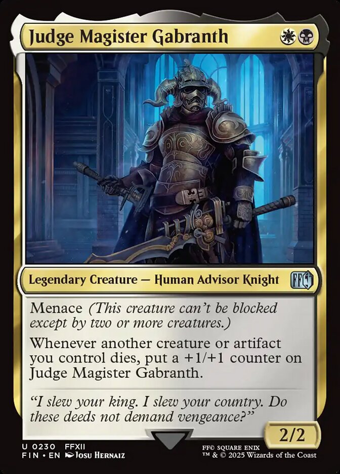 Judge Magister Gabranth card front